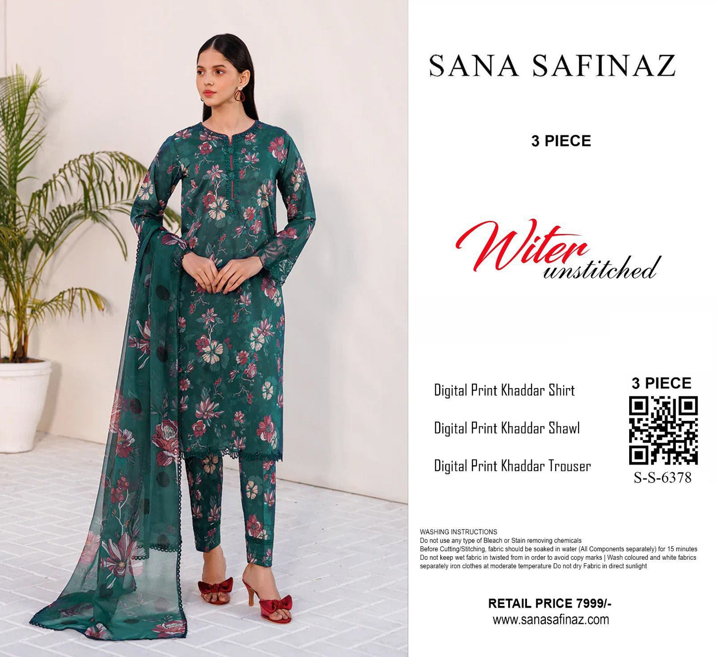 Unstitched Khaddar suits with Flat 20% OFF