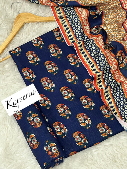 Khaddar Fabric Suits for Ladies | Unstitched 3-Piece Collection