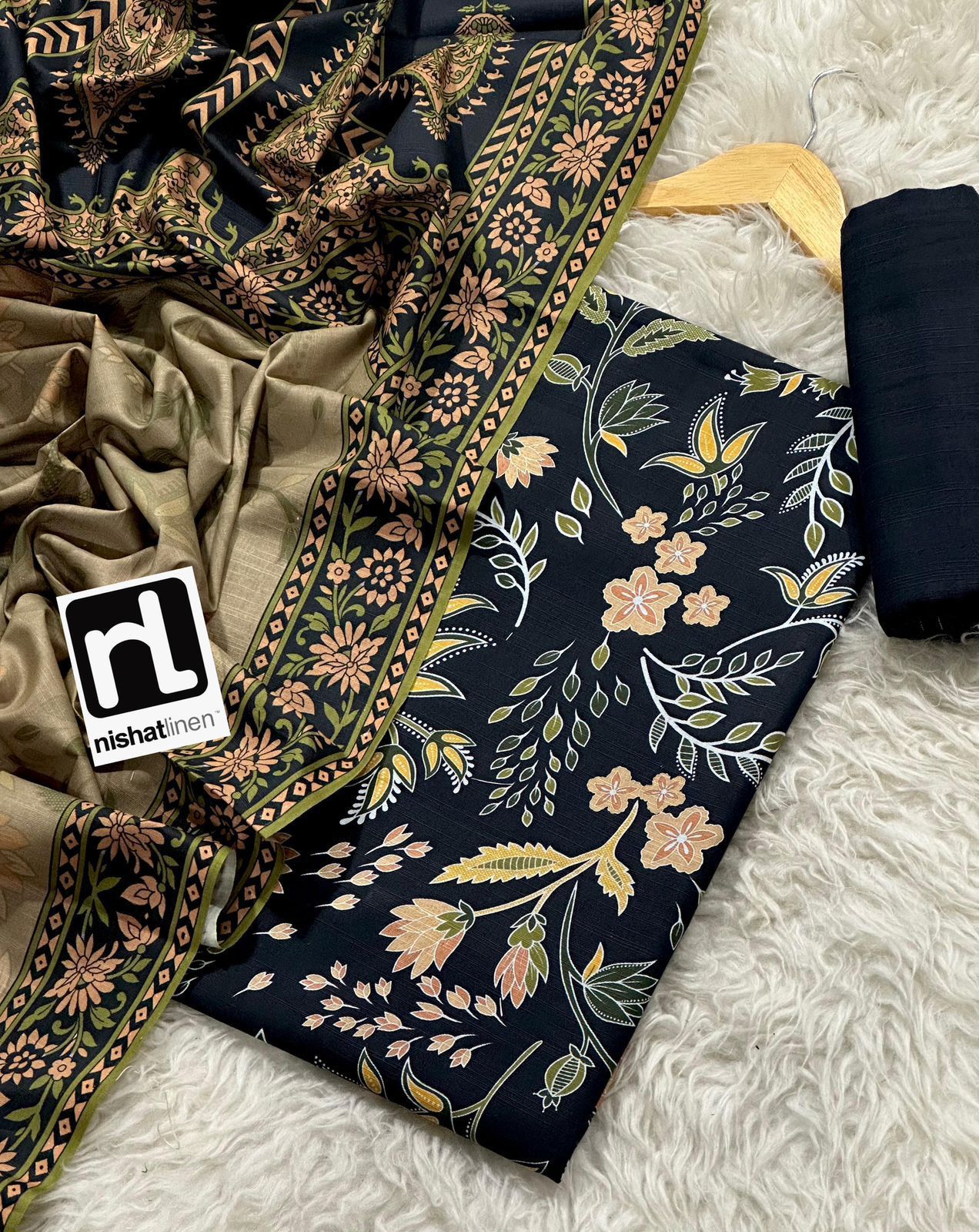 Buy Premium Khaddar 3-Piece Suit – Digital Print Winter Collection 2025